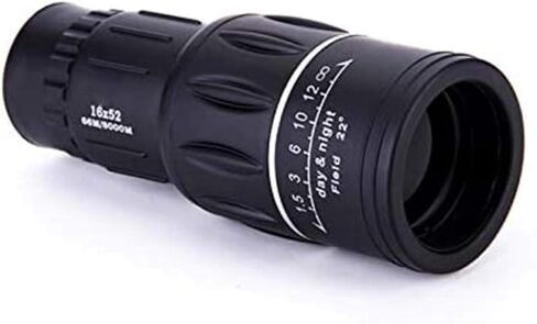 Telescopes for Adults Astronomy, High Power Monocular Telescope 16x52 High Power Monocular with Smartphone Holder with Tripod Bak4 Prism Dual Focus for Bird Watching Black in Saudi Arabia