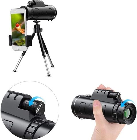 Telescopes for Adults Astronomy, High Power Monocular Telescope 40X60 High Power High Definition Zoom Monoculars Compact Waterproof Monocular for Adults Bird Watching Traveling Wildlife in Saudi Arabia