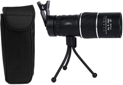 Telescopes for Adults Astronomy, High Power Monocular Telescope 16X52 Prism Scope with Compass Phone Clip Tripod for Outdoor Camping D in Saudi Arabia