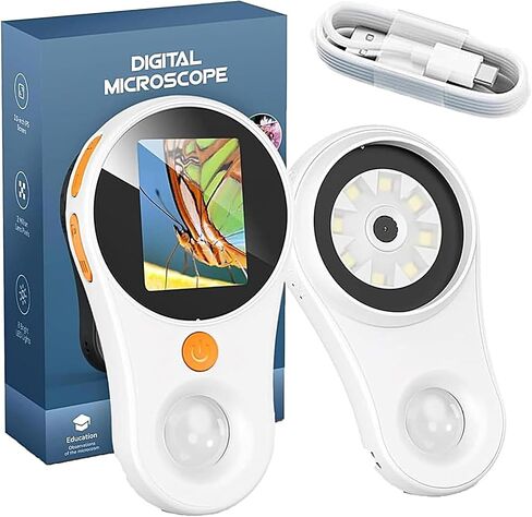 Portable Handheld Digital Microscope, Pocket Magnifier with Light, 500X Magnification, Pocket Handheld Microscope for Circuit Boards Watch Repair in Saudi Arabia