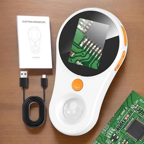 Portable Handheld Digital Microscope, Pocket Magnifier with Light, 500X Magnification, Pocket Handheld Microscope for Circuit Boards Watch Repair in Saudi Arabia