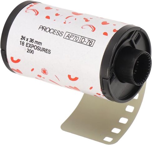 Black White Print Film Professional 18 Exposures 200 Degree Light Sensitivity 35mm Black White Negative Film for 135 Camera Professional Accessories for Use in Saudi Arabia