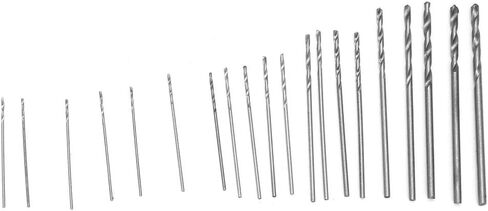 Micro Drill Bit, 20pcs 0.3mm-1.6mm Drill Bit Set with Case for Wood Plastic High Speed Steel, Hex Shank Drill Bits in Saudi Arabia