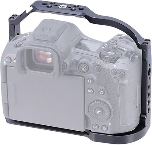 مثبت كاميرا نصف قفص DSLR لـ R5II R52، جهاز سبائك الألومنيوم مع منافذ 1 / 4in 3 / 8in - حماية كاملة، تصميم مريح، مجموعة صناعة الأفلام للفيديو الاحترافي in Kuwait