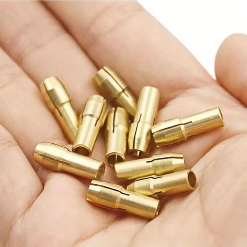 10pcs Universal Drill Chuck Adapter Kit for Rotary Tools Precision Collet Set 0.5-3.2mm for Electric Screwdrivers and Micro Drills in Saudi Arabia