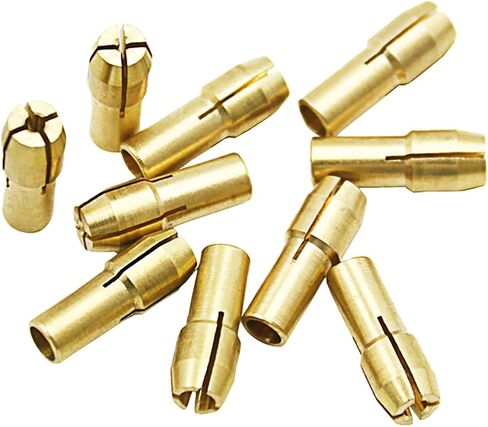 10pcs Universal Drill Chuck Adapter Kit for Rotary Tools Precision Collet Set 0.5-3.2mm for Electric Screwdrivers and Micro Drills in Saudi Arabia