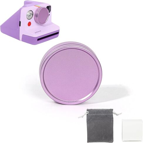 غطاء عدسة لـ Polaroid Now 3rd/Now+ Gen 2nd/3rd، غطاء عدسة من سبائك الألومنيوم للكاميرا الفورية Now 3rd/Now+ 2nd/3rd، مقاوم للغبار والخدش - أرجواني in Kuwait