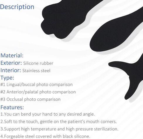 Silicone Soft Dental Photography Background Board, Bendable Black Contrast Plate - for Tooth Shooting (Occlusal) in Saudi Arabia