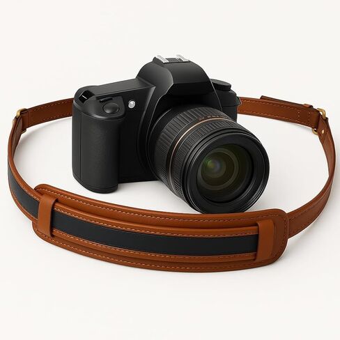Dual Camera Leather Harness Combo Set – Full-Grain Leather Modular Carry System for DSLR and SLR, Holds 2–4 Cameras and Phone, with Neck Strap, Wrist Strap, SD Case, and Cable Ties in Saudi Arabia