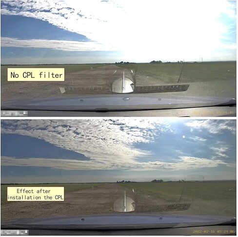 عدسة كاميرا داش فلتر CPL متوافقة مع X200 مناسبة لـ 70mai 4K HDR Dashcam غطاء عدسة واسع مضاد للوهج، مرشحات CPL لكاميرا داش مناسبة لـ 70mai X200، أسود in Kuwait