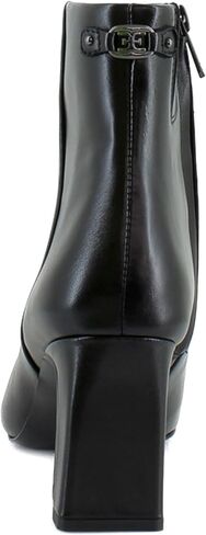 Sam Edelman Women's Saige Ankle Boot, Black Leather, 9.5 in Saudi Arabia