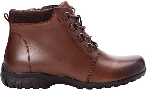 Propet Womens Delaney Round Toe Lace Up Zippered Casual Boots Ankle Low Heel 1-2" - Brown in Saudi Arabia