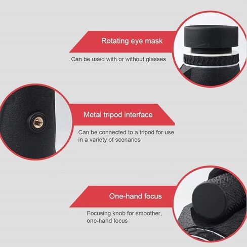 Telescopes for Adults Astronomy, High Power Monocular Zoom Telescope 80X100 Prism Optical Phone Clip Tripod Camping Telescope in Saudi Arabia