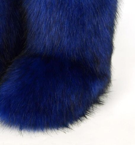 Women's Fluffy Furry Snow Boots Faux Fur Mid-Calf Flat Booties in Saudi Arabia