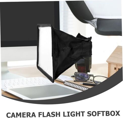 موزع فلاش الكاميرا سوفت بوكس، عاكس ضوء ناعم محمول لإضاءة Speedlight المثبتة بالأعلى، متوافق مع الكاميرات والمواد المختلفة للتصوير الفوتوغرافي الداخلي والخارجي in Kuwait