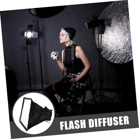 موزع فلاش الكاميرا سوفت بوكس، عاكس ضوء ناعم محمول لإضاءة Speedlight المثبتة بالأعلى، متوافق مع الكاميرات والمواد المختلفة للتصوير الفوتوغرافي الداخلي والخارجي in Kuwait