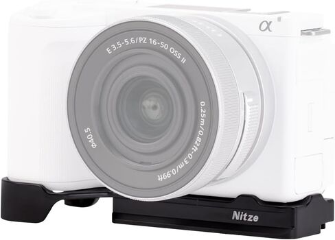اللوحة السفلية Nitze ZV-E10 II لهاتف Sony ZV-E10 II، مع لوحة مدمجة سريعة التحرير لـ Arca وفتحة الحزام وفتحات ملولبة 1/4 بوصة - T-S15A in Kuwait