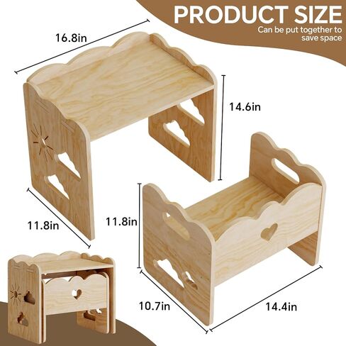 Montessori Table and Chair Set -Toddler Table and Chair Set, Wood Toddler Table and Chairs, Weaning Baby Tables Chair Set, Ldeal for Mealtime, Learning, and Play, Easy to Assemble in Saudi Arabia