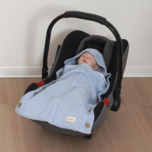 Newborn Baby Swaddle Blanket 100% Cotton Sleeping Bag Knit Wrap Receiving Blankets Cozy for Boy Girl Khaki 0-6 Month in Kuwait