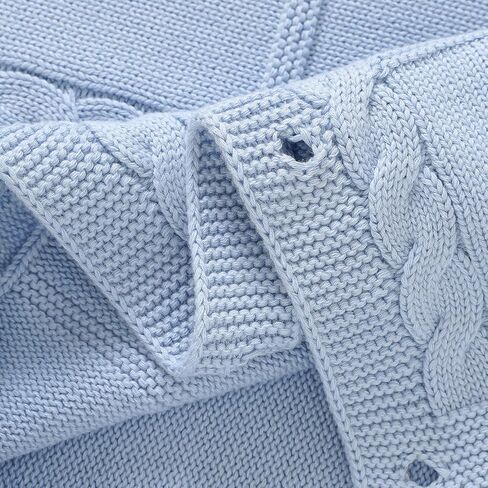 Newborn Baby Swaddle Blanket 100% Cotton Sleeping Bag Knit Wrap Receiving Blankets Cozy for Boy Girl Khaki 0-6 Month in Kuwait