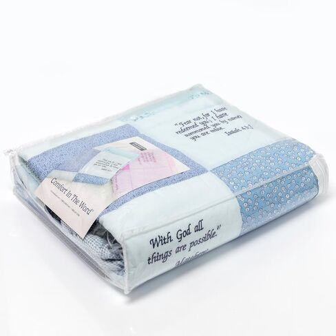 ® Embroidered Scripture Baby Quilt, Pink in Saudi Arabia