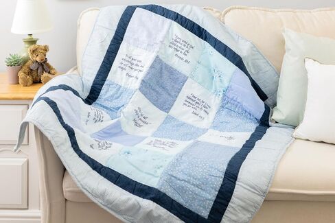 ® Embroidered Scripture Baby Quilt, Pink in Saudi Arabia