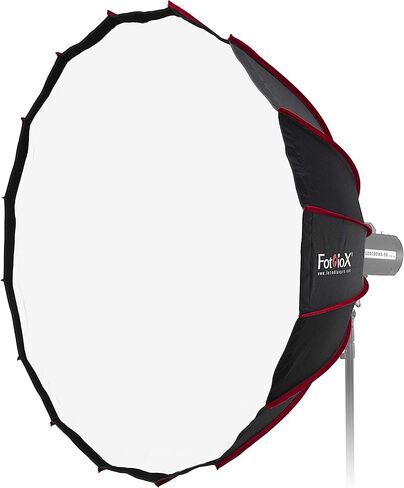 Fotodiox 60in EZ-Pro DLX Parabolic Softbox مع Balcar متوافق مع Speedring - صندوق ناعم قابل للطي سريع 60 بوصة (150 سم) مع جزء داخلي عاكس فضي مع توزيع مزدوج in Saudi Arabia