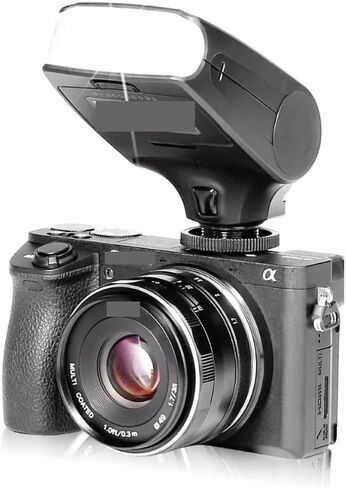 ل Meike MK-320 TTL فلاش صغير Speedlight لسوني A6000 A6300 A6500 A9 A7II A7 A7R A7S A77 A7IV A7SII A58 A7RII NEX-6 NEX-5 NEX-7 in Saudi Arabia