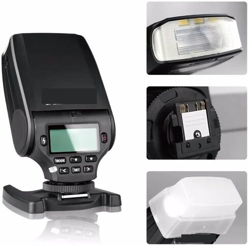 ل Meike MK-320 TTL فلاش صغير Speedlight لسوني A6000 A6300 A6500 A9 A7II A7 A7R A7S A77 A7IV A7SII A58 A7RII NEX-6 NEX-5 NEX-7 in Saudi Arabia