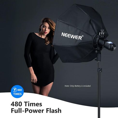 NEEWER Z2PRO-S 2.4G TTL Round Head Flash Speedlite Compatible with Sony + NB-Z1 2600mAh Replacement Li-ion Battery, Wireless Compatible with Godox, 76Ws 1/8000s HSS, Upgraded UI, TTL/M TCM Switch in Saudi Arabia