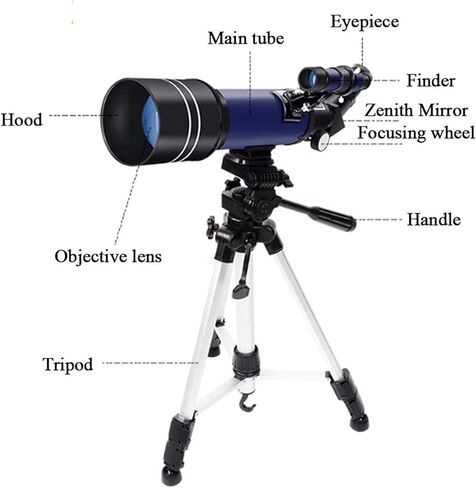 Telescopes for Adults Astronomy, High Power Binocularss for Astronomy,70Mm HD Refractor Telescopes with Adjustable Tripod Photo Shutter 4 Moon Filter for Monocular for Adults Kids in Saudi Arabia