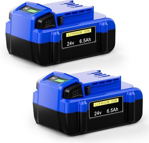2 حزمة 6.5Ah بديلة لبطارية Kobalt 24V KB624-03 KB524-03 KB424-03 KB224-03 KB124-03، متوافقة مع أدوات الطاقة اللاسلكية Kobalt 24V in Kuwait
