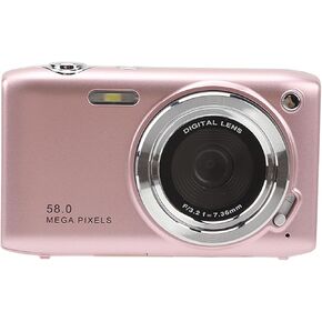 Digital Camera, 2.88 Inch Screen 58MP 4K HD 16X Zoom Fixed Focal Macro Timed Photography Digital Video Camera, 1800mAh Battery (Roseate) in Kuwait
