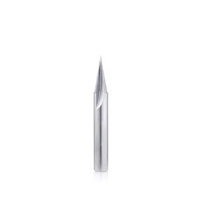 VIC010 CNC Router Bits 45 Degree Engraving Bits1/4 Shank Nano Blue Coat Solid Carbide V Groove Router Bit for Signmaking Carving (45 deg 1/4" S×2" D, 1) in Saudi Arabia