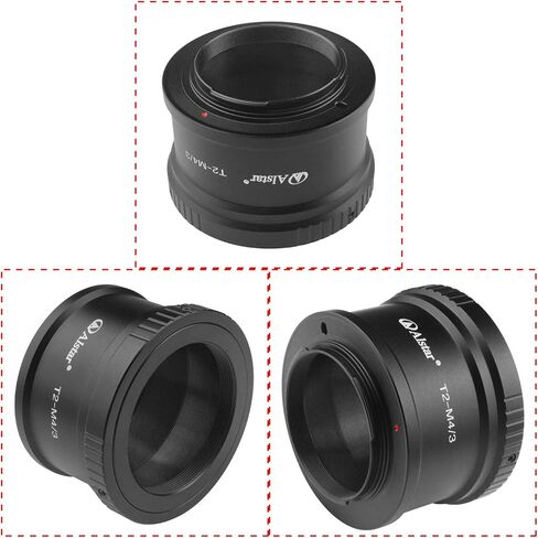 Alstar T T2 Mount for Olympus Panasonic M4 / 3 Cameras - Compatible with Olympus EP1, EP2, EPL1, Panasonic DMC-G1, DMC-GH1, DMC-GF1 Camera Bodies in Saudi Arabia