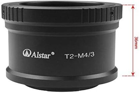 Alstar T T2 Mount for Olympus Panasonic M4 / 3 Cameras - Compatible with Olympus EP1, EP2, EPL1, Panasonic DMC-G1, DMC-GH1, DMC-GF1 Camera Bodies in Saudi Arabia