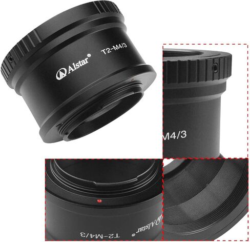 Alstar T T2 Mount for Olympus Panasonic M4 / 3 Cameras - Compatible with Olympus EP1, EP2, EPL1, Panasonic DMC-G1, DMC-GH1, DMC-GF1 Camera Bodies in Saudi Arabia