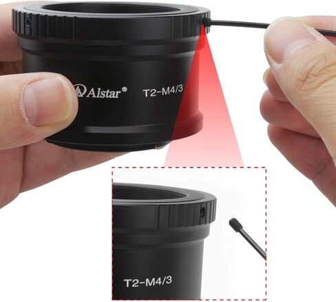 Alstar T T2 Mount for Olympus Panasonic M4 / 3 Cameras - Compatible with Olympus EP1, EP2, EPL1, Panasonic DMC-G1, DMC-GH1, DMC-GF1 Camera Bodies in Saudi Arabia