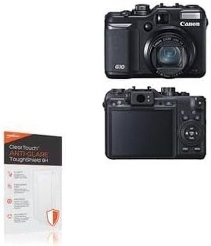 واقي شاشة BoxWave متوافق مع Canon PowerShot G10 - ClearTouch مضاد للوهج ToughShield 9H (عبوتان)، واقي شاشة مرن متين مضاد للتوهج 9H in Kuwait