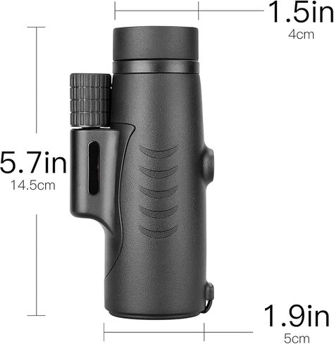 تلسكوب أحادي العين محمول مقاس 8 × 42، عالي الدقة مقاوم للماء مع حزام معصم أحادي العين، نطاق بصري ليلي مجال رؤية كبير للبالغين لمشاهدة الطيور والسفر في الهواء الطلق in Saudi Arabia