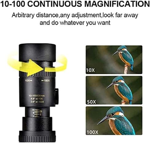HD Digital Telescope Gift 4K 10-300x40mm Super Telephoto Zoom Monocular Telescope, High Definition Monocular Telescope for Adult Bird Watching Outdoor Travel Sightseeing in Saudi Arabia