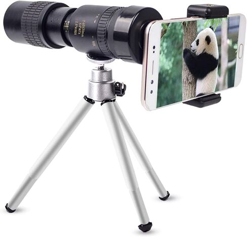 تلسكوب أحادي العين بتكبير تليفوتوغرافي فائق 4K 10-300X40mm، تلسكوب عالي الدقة محمول لمشاهدة الطيور البالغة والسفر في الهواء الطلق لمشاهدة معالم المدينة in Saudi Arabia