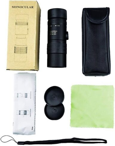 تلسكوب أحادي العين بتكبير تليفوتوغرافي فائق 4K 10-300X40mm، تلسكوب عالي الدقة محمول لمشاهدة الطيور البالغة والسفر في الهواء الطلق لمشاهدة معالم المدينة in Saudi Arabia