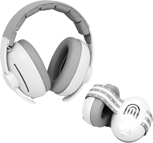 2-in-1 Adjustable Baby & Toddler Noise Cancelling Headphones - Ear Muffs for Kids 1-3 for Airplane Travel in Saudi Arabia