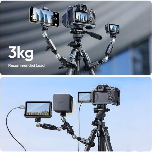 ULANZI TB15 Suction Cup Camera Mount, Heavy Duty Car Suction Camera Mount Magic Arm with 360° Rotation, 1/4" & 3/8" Thread Compatible with DJI OSMO Pocket 3/OSMO 360/Insta 360 x5 DSLR Car Boat Wall in Saudi Arabia