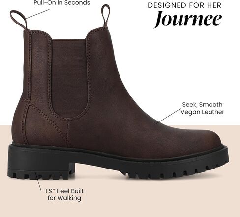 مجموعة Journee Collection أحذية بلانش للسيدات سهلة الارتداء من تشيلسي in Saudi Arabia