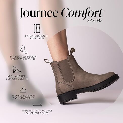 مجموعة Journee Collection أحذية بلانش للسيدات سهلة الارتداء من تشيلسي in Saudi Arabia