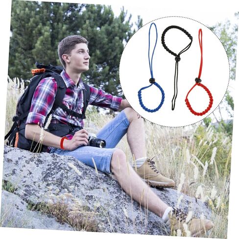 3pcs Multi-Function Wrist Strap Cameras Hand Lanyard for Binoculars and More High Toughness and Wear Resistance Red Black in Saudi Arabia