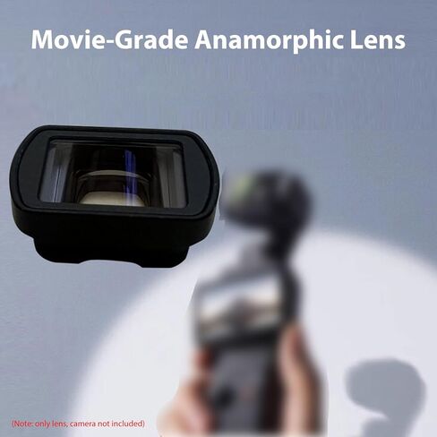 عدسة Yunseity 1.15x Anamorphic لـ Osmo 3، تأثير سينمائي عريض، ضروري لمدونات الفيديو ومقاطع الفيديو، توهجات زرقاء أفقية فريدة من نوعها، مرفق مغناطيسي، تصميم إطار رفيع in Saudi Arabia