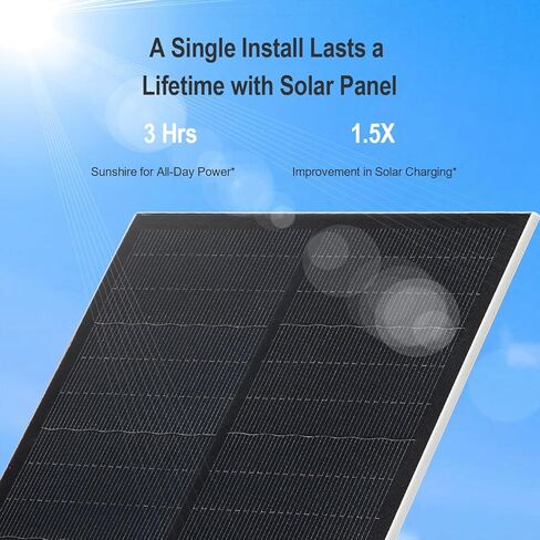 كاميرا أمان تعمل بالطاقة الشمسية لاسلكية في الهواء الطلق 2K، كاميرا أمان تعمل بالبطارية في الخارج، كشف الحركة البشرية PIR، تتبع تلقائي، رؤية ليلية ملونة، صوت ثنائي الاتجاه، تنبيه، 2.4 جيجا واي فاي (2، واي فاي) in Kuwait